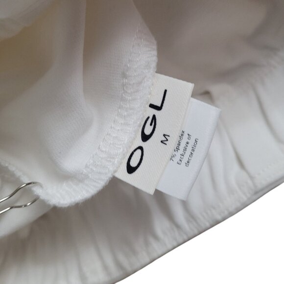 OGL Move White Pleated Cotton Blend Ponte Pickleball Tennis Skort Pocket‎ Size M - Picture 11 of 15